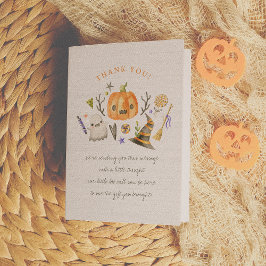 Little Boo Halloween Pumpkin Danke-Karte Dankeskarte