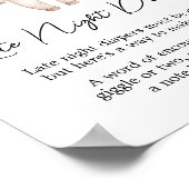 Little Boo Halloween Spate Night Diapers Poster (Ecke)