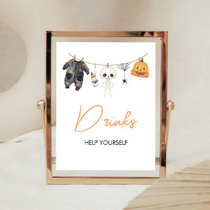 Little Boo Halloween Wäscheleine Getränke Schild
