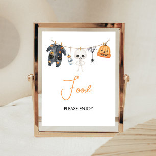 Little Boo Halloween Wäscheleine Lebensmittelschil Poster