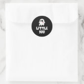 Little Boo In Halloween Cool Graphic Runder Aufkleber (Tasche)