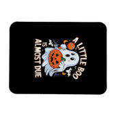 Little Boo Is Almost Due Cute Halloween Pregnancy  Magnet (Horizontal)