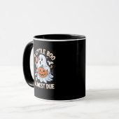 Little Boo Is Almost Due Cute Halloween Pregnancy  Tasse (Vorderseite Links)