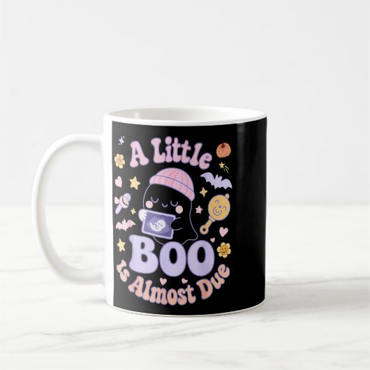 Little Boo Is Almost Due Fun Halloween Cute Pregna Kaffeetasse (Links)