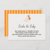 Little Boo Is Almost Due Halloween Baby Shower Begleitkarte (Vorne/Hinten)