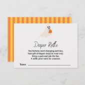 Little Boo Is Almost Due Halloween Baby Shower Begleitkarte (Vorne/Hinten)