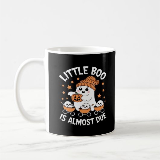 Little Boo Is Almost Due - Halloween Pregnancy Rev Kaffeetasse (Links)