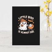 Little Boo Is Almost Due - Halloween Pregnancy Rev Karte (Gelbe Blume)
