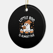 Little Boo Is Almost Due - Halloween Pregnancy Rev Keramik Ornament (Links)