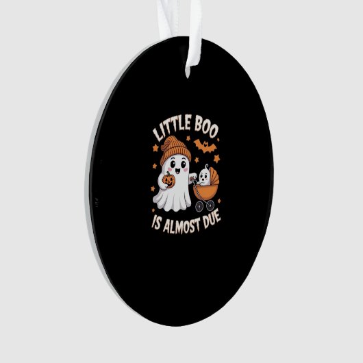 Little Boo Is Almost Due - Halloween Pregnancy Rev Ornament (Vorderseite)