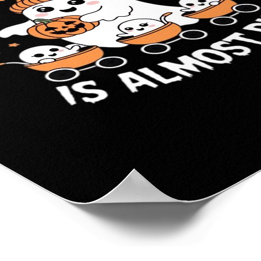 Little Boo Is Almost Due - Halloween Pregnancy Rev Poster (Ecke)