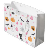 Little Boo ist beinahe auf rosa halloween zurückzu Große Geschenktüte (Rückseite Schrägansicht)