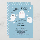 Little Boo ist die Kinderdusche von Halloween Einladung (Vorne/Hinten)