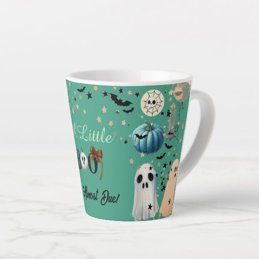 Little BOO ist fällig Halloween Ghost Bat Fall Pum Milchtasse (Rechte Ecke)