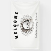 Little Boo ist fast die passende Baby Dusche Banne Banner (Vertikal)