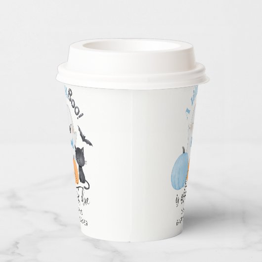 Little Boo ist fast die richtige blaue Babydusche Pappbecher (Rechts)