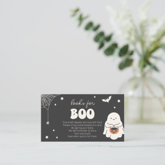 Little Boo ist fast ein passendes Buch für die Bab Begleitkarte (Stehend Vorderseite)