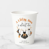 Little Boo ist fast fällig Clotheslie Babydusche Pappbecher (Vorderseite)