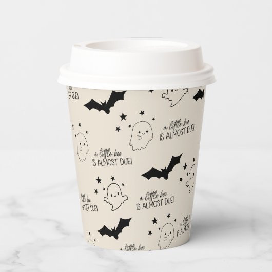 Little Boo ist fast wegen Papiercup Pappbecher (Rückseite)
