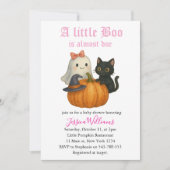 Little Boo ist fast zu Halloween Baby-Dusche Einladung (Vorderseite)