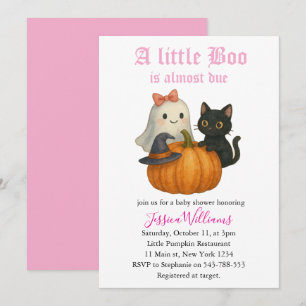 Little Boo ist fast zu Halloween Baby-Dusche Einladung
