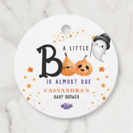 Little Boo ist fast zu Halloween Baby-Dusche Geschenkanhänger
