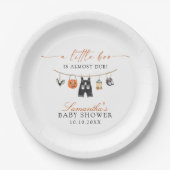Little Boo ist fast zu Halloween Baby-Dusche Pappteller (Vorderseite)