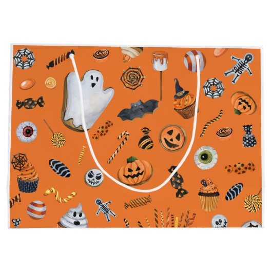 Little Boo ist fast zu Halloween Große Geschenktüte (Rückseite)