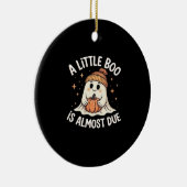 Little Boo ist fast zu Halloween Pregnancy Revea Keramik Ornament (Rechts)