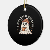 Little Boo ist fast zu Halloween Pregnancy Revea Keramik Ornament (Links)