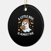 Little Boo ist fast zu Halloween Pregnancy Revea Keramik Ornament (Links)