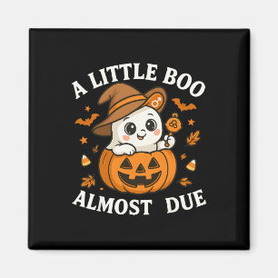 Little Boo ist fast zu Halloween Pregnancy Revea Magnet