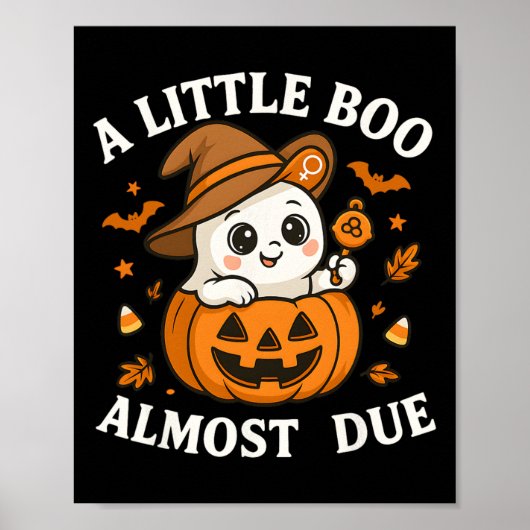 Little Boo ist fast zu Halloween Pregnancy Revea Poster (Vorne)