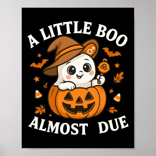 Little Boo ist fast zu Halloween Pregnancy Revea Poster (Vorne)