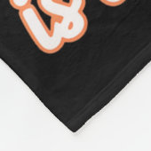 Little Boo ist fast zu Niedlichen Halloween-Schwan Fleecedecke (Ecke)