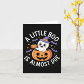 Little Boo ist fast zu Niedlichen Halloween-Schwan Karte (Gelbe Blume)