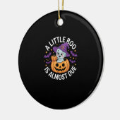 Little Boo ist fast zu Niedlichen Halloween-Schwan Keramik Ornament (Links)