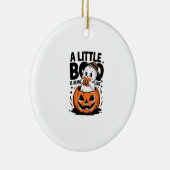 Little Boo ist fast zu Niedlichen Halloween-Schwan Keramik Ornament (Rechts)