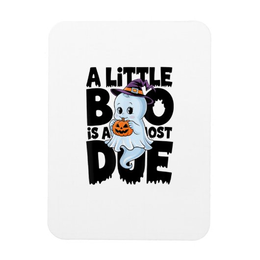 Little Boo ist fast zu Niedlichen Halloween-Schwan Magnet (Vertikal)