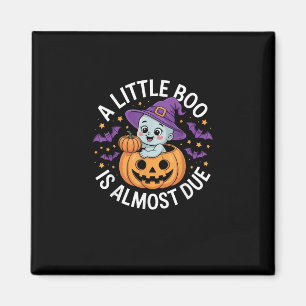 Little Boo ist fast zu Niedlichen Halloween-Schwan Magnet
