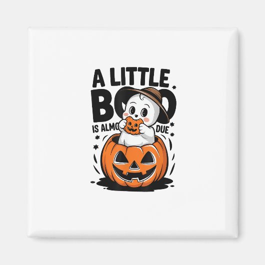 Little Boo ist fast zu Niedlichen Halloween-Schwan Magnet (Vorne)