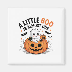 Little Boo ist fast zu Niedlichen Halloween-Schwan Magnet