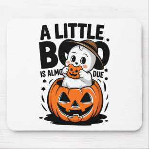 Little Boo ist fast zu Niedlichen Halloween-Schwan Mousepad