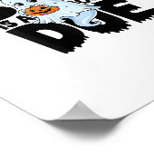 Little Boo ist fast zu Niedlichen Halloween-Schwan Poster (Ecke)