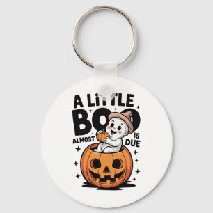 Little Boo ist fast zu Niedlichen Halloween-Schwan Schlüsselanhänger