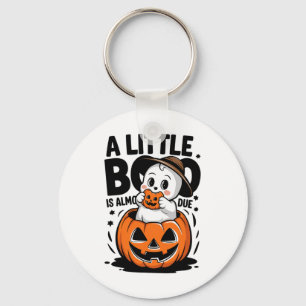Little Boo ist fast zu Niedlichen Halloween-Schwan Schlüsselanhänger