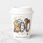 Little Boo ist zwei Halloween-2. Geburtstag Pappbecher (Rückseite)