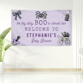 Little Boo Itsy Bitsy Spider Halloween Baby Dusche Banner