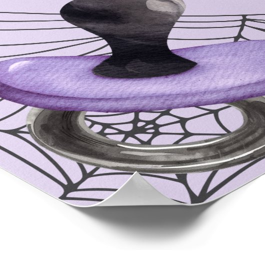 Little Boo Itsy Bitsy Spider Halloween Baby Dusche Poster (Ecke)