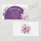 Little Boo lila Books for baby ticket Begleitkarte (Vorne/Hinten)